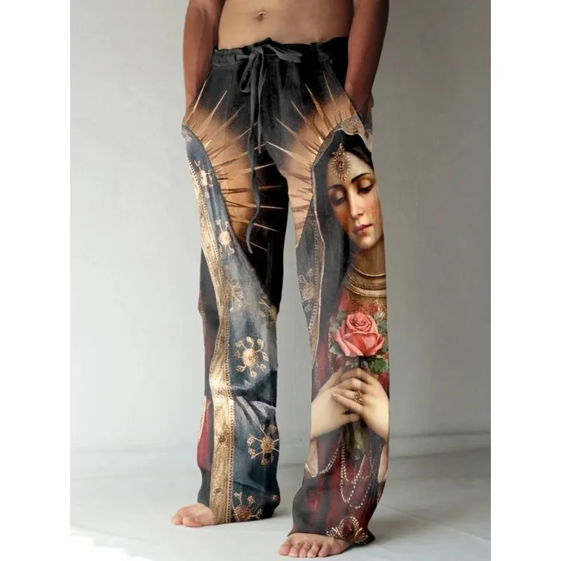 Summer Renaissance Clothing - Pantalon Vintage à Jambes Larges pour