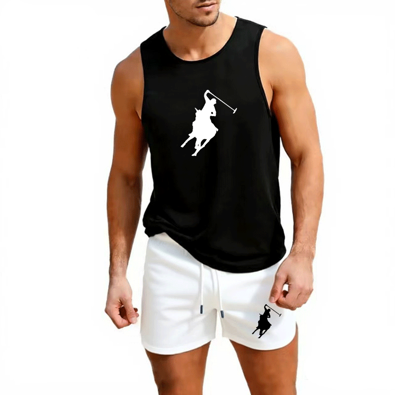 Summer Clothing Mens - Ensemble 2 pièces gilet et short