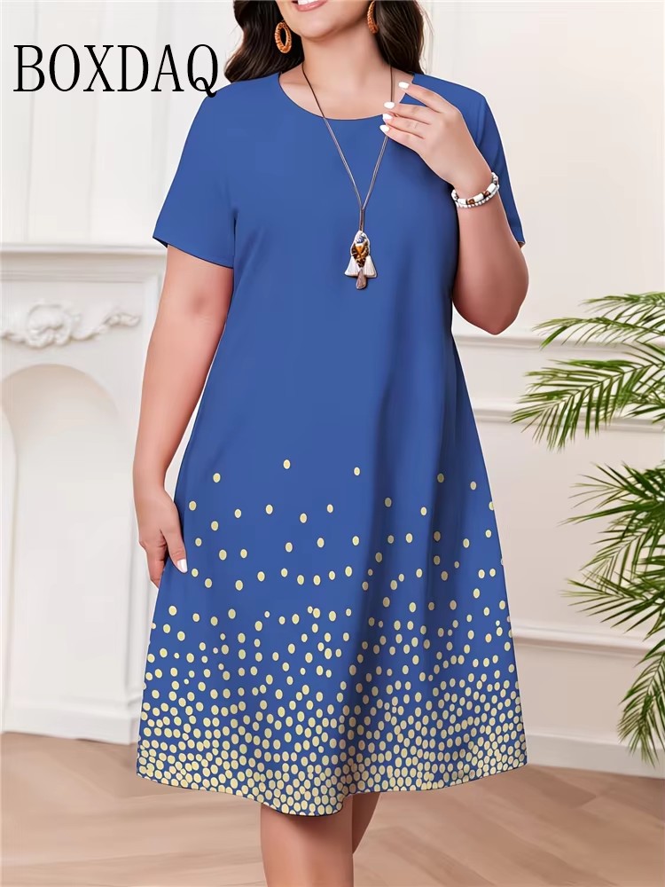 Summer Upf Clothing - Robe d'été à manches courtes pour