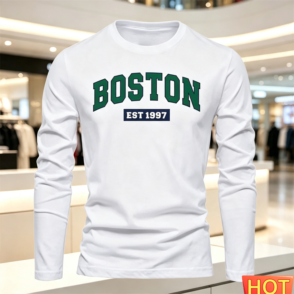 Summer Clothing Mens - T-shirt à manches longues pour hommes,
