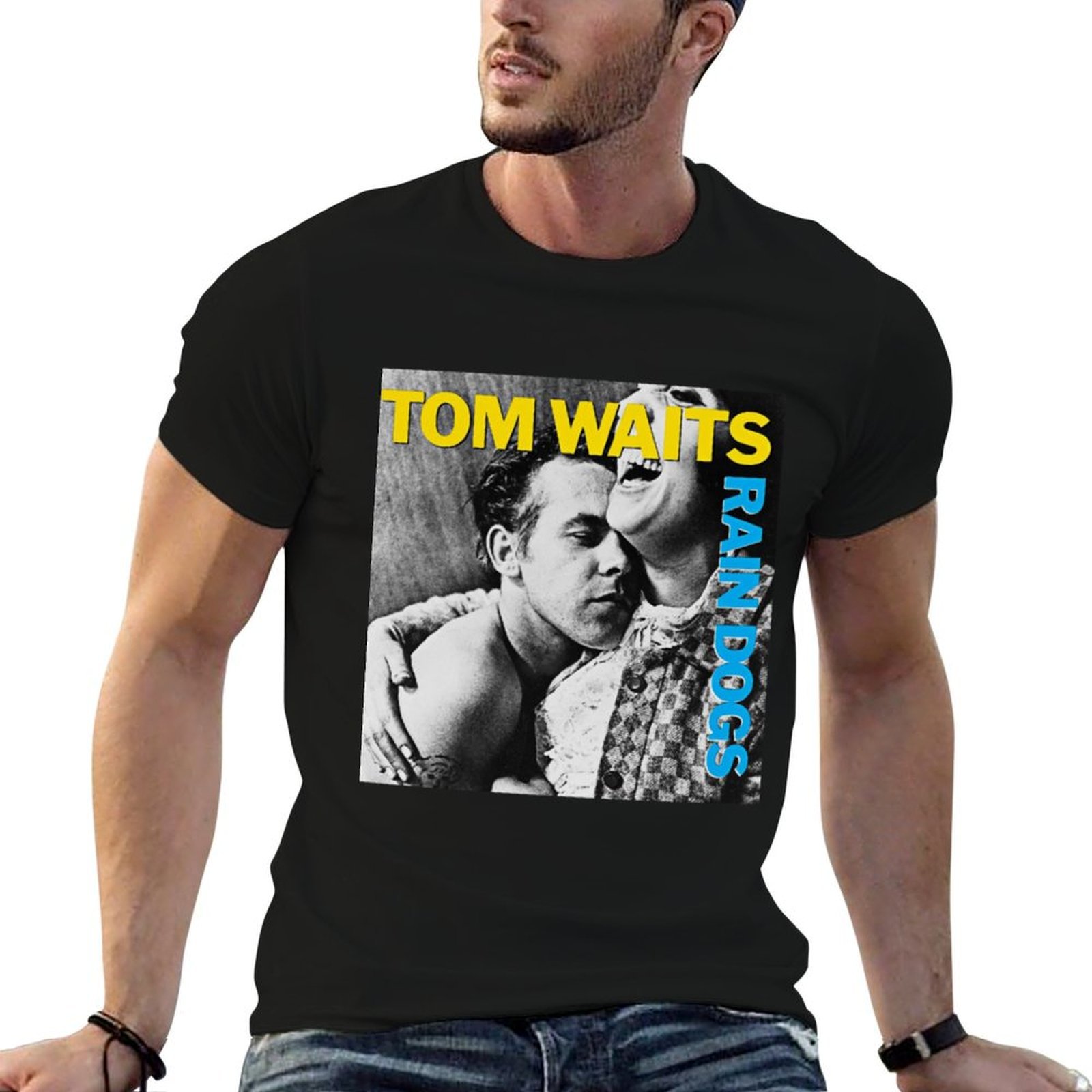 Summer Clothing Gif - T-shirt Tom Waits Rain Dogs, cadeau