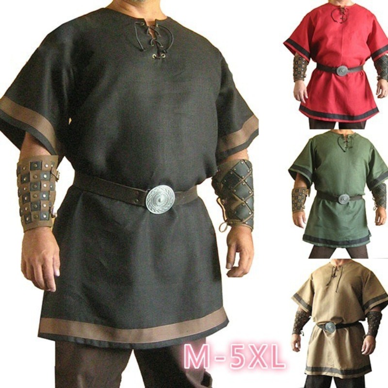 Summer Renaissance Clothing - Vêtements de scène décontractés pour hommes,