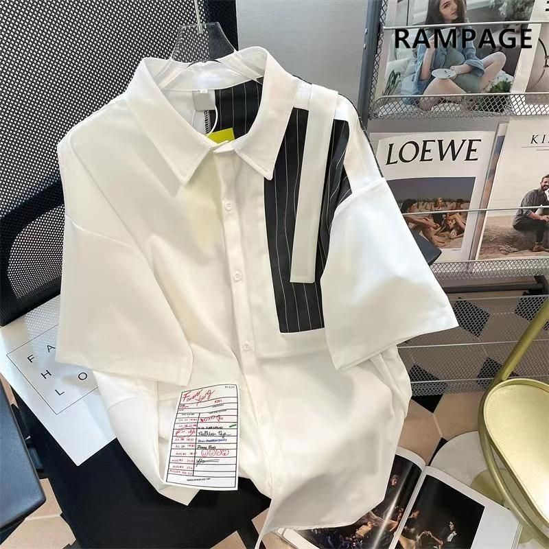 Summer Clothing Label - Chemise française à manches courtes pour
