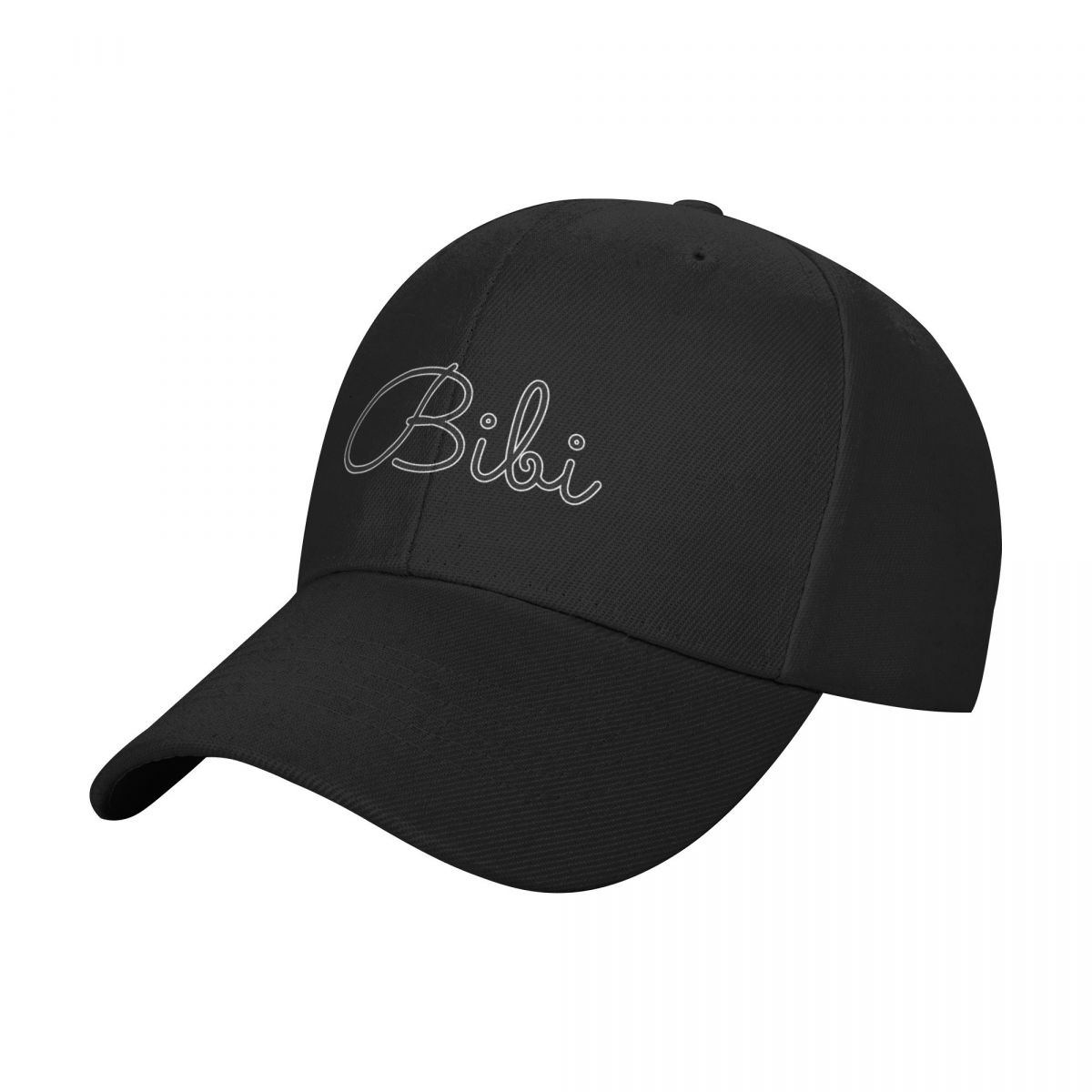 Summer Clothing Label - Écriture Bibi nom étiquette (noir) casquette