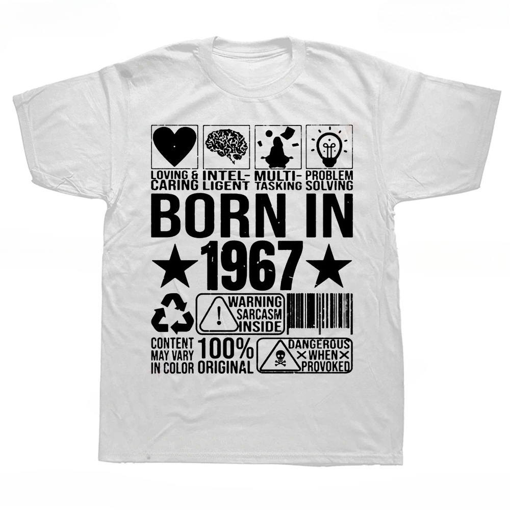 Summer Clothing Label - T-shirts graphiques à code-barres « Born