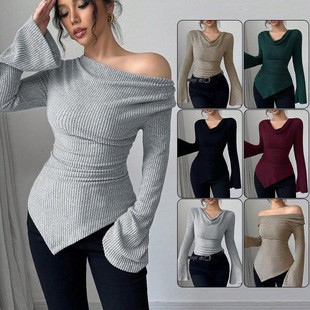Blouse pour femme à manches lo - Off Shoulder Blouse avis et prix