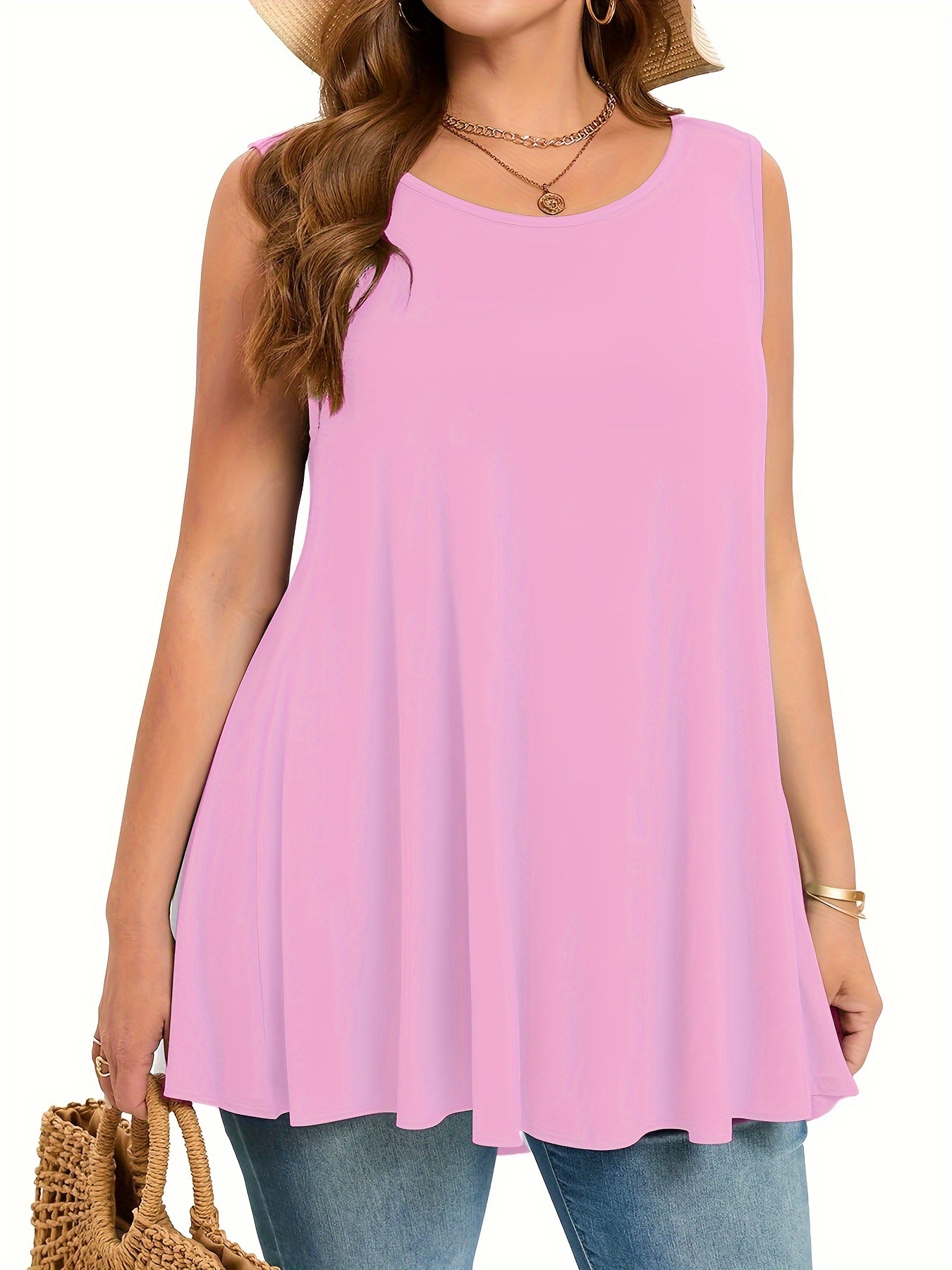 Grande taille Simple solide dé - Summer Upf Clothing avis et prix