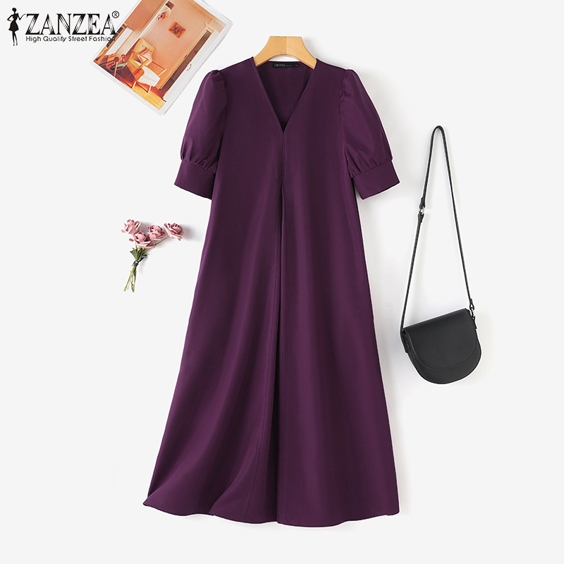 ZANZEA Robes Midi Décontractée - Summer Clothing For Older Women avis et prix