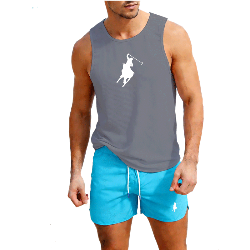 Ensemble 2 pièces gilet et sho - Summer Clothing Mens avis et prix