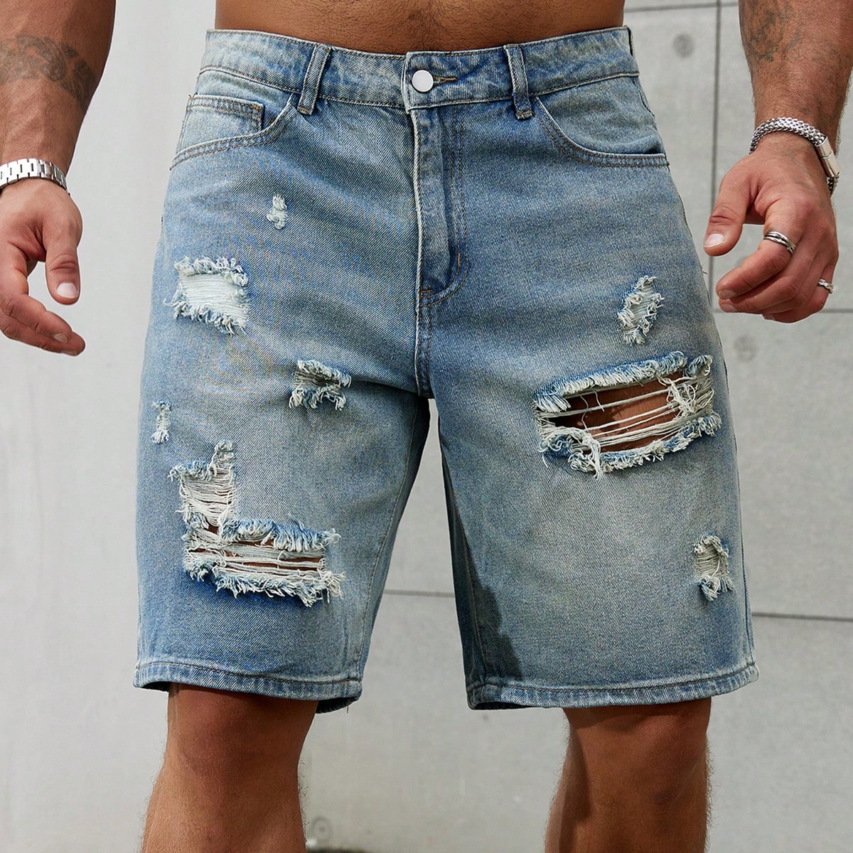 Short en jean déchiré pour hom - Summer Clothing Brands avis et prix