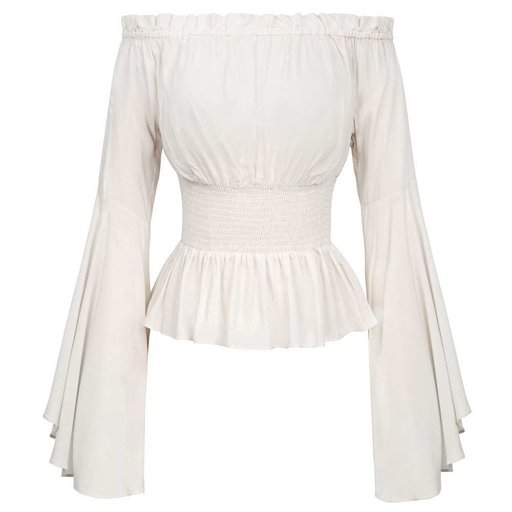 Goth chemise mince évasée à ma - Summer Renaissance Clothing avis et prix