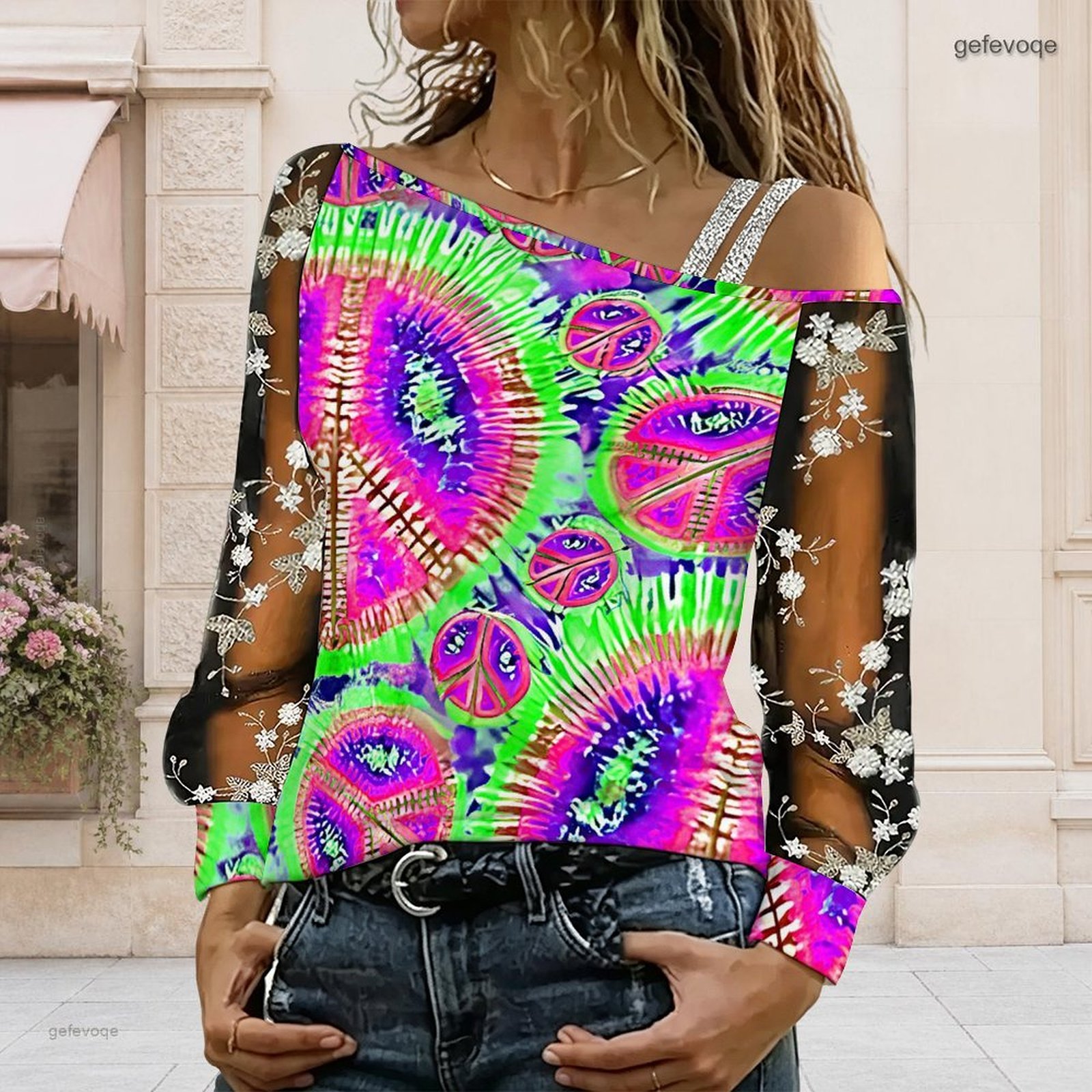 Chemisier femme à épaules dénu - Off Shoulder Blouse avis et prix