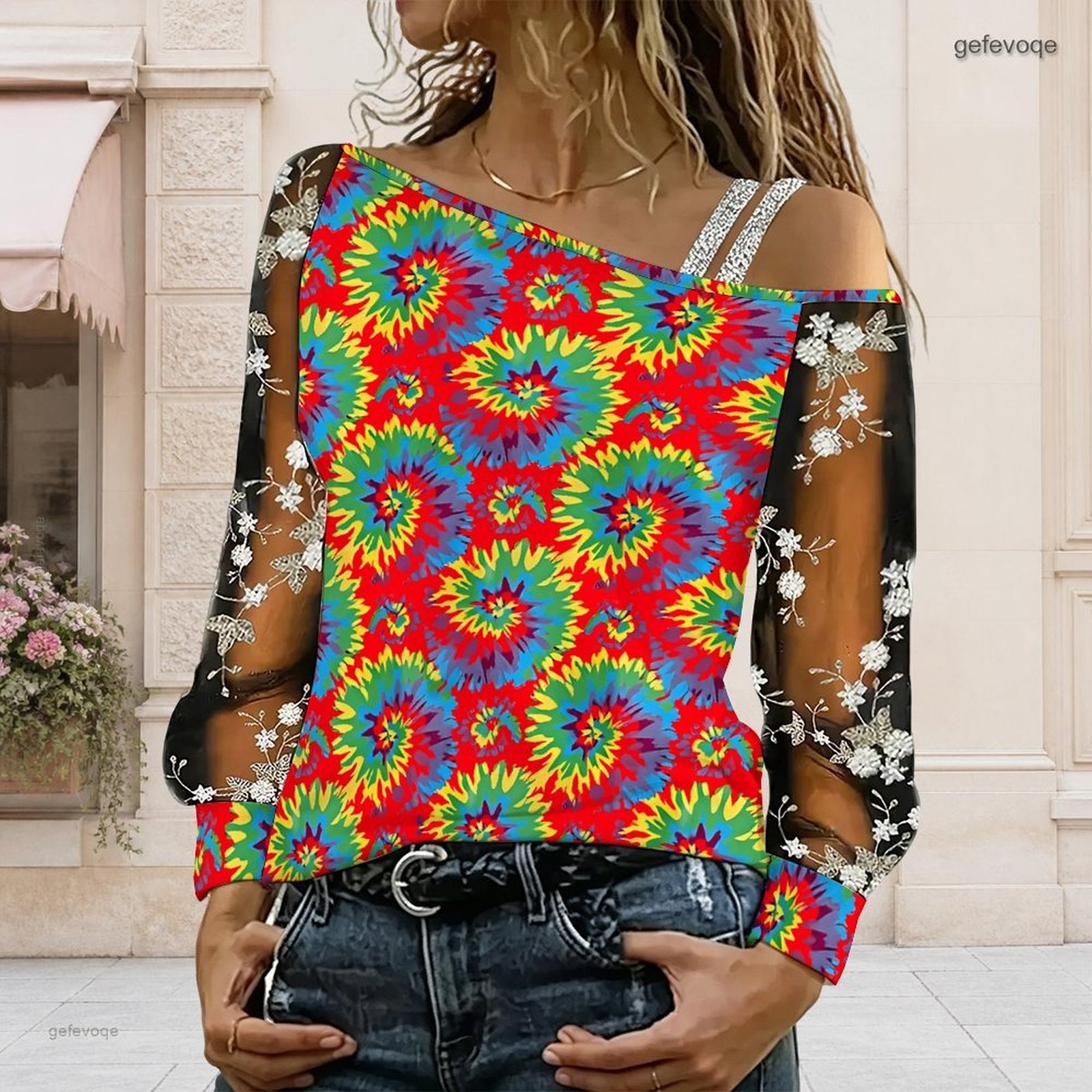 Chemisier femme à épaules dénu - Off Shoulder Blouse avis et prix