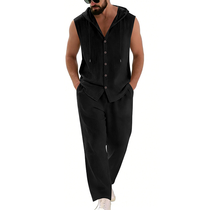 Costume décontracté en lin pou - Summer Clothing Mens avis et prix