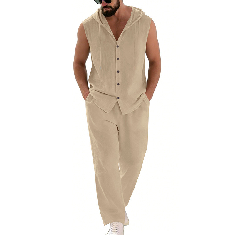Costume décontracté en lin pou - Summer Clothing Mens avis et prix