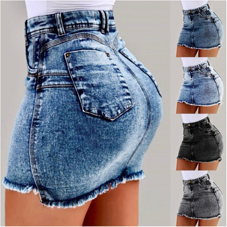 Jupe courte en Denim taille ha - Summer Clothing Options avis et prix